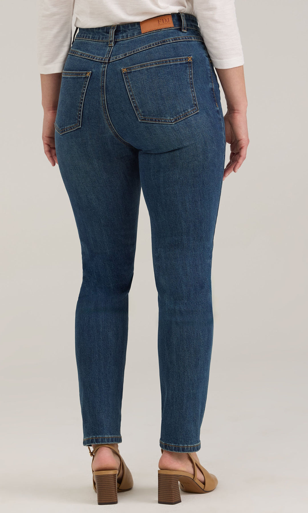 High Rise Slim Leg Jeans