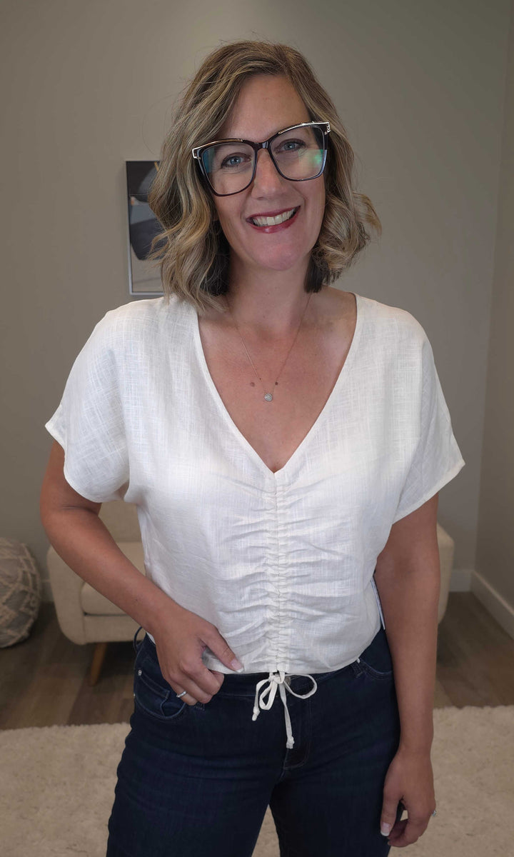 Adjustable Ruche Blouse