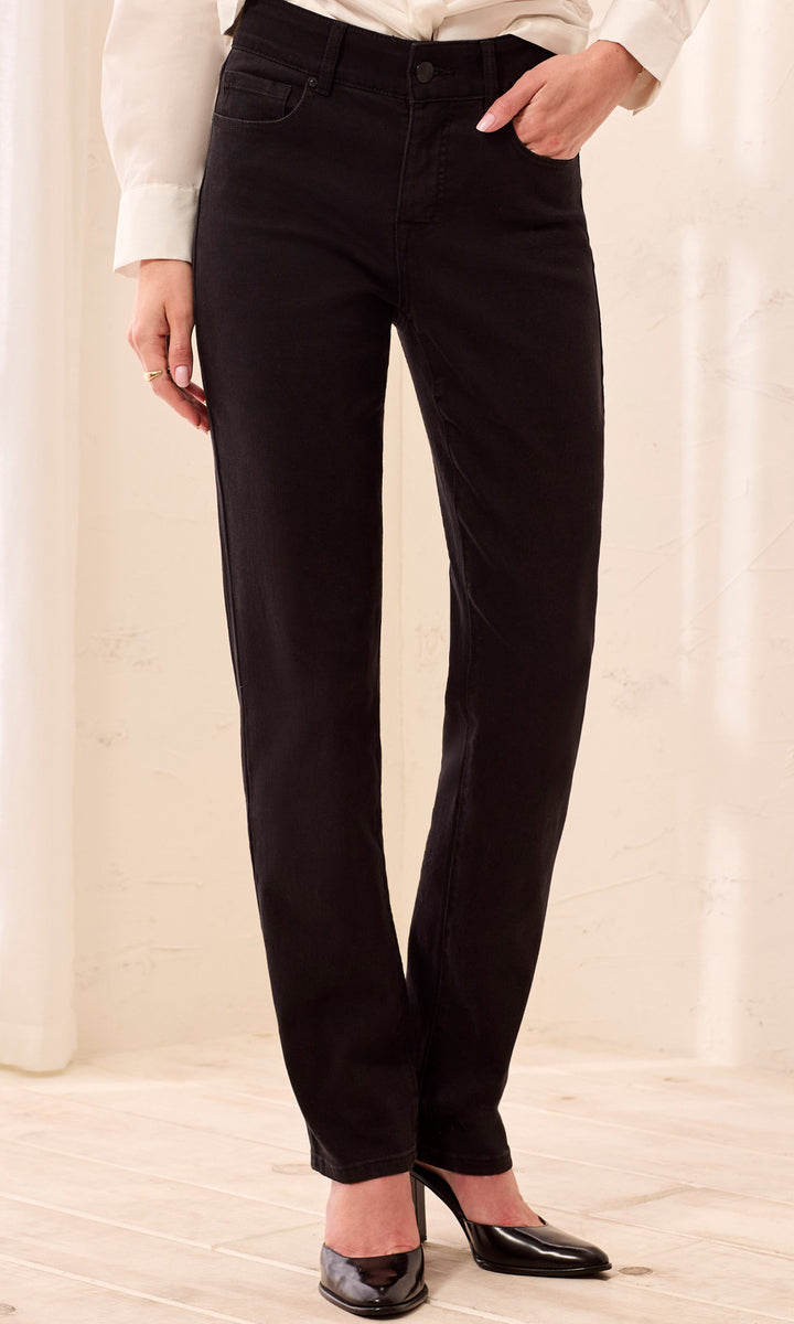 Classic Straight-Leg Stretch Jeans