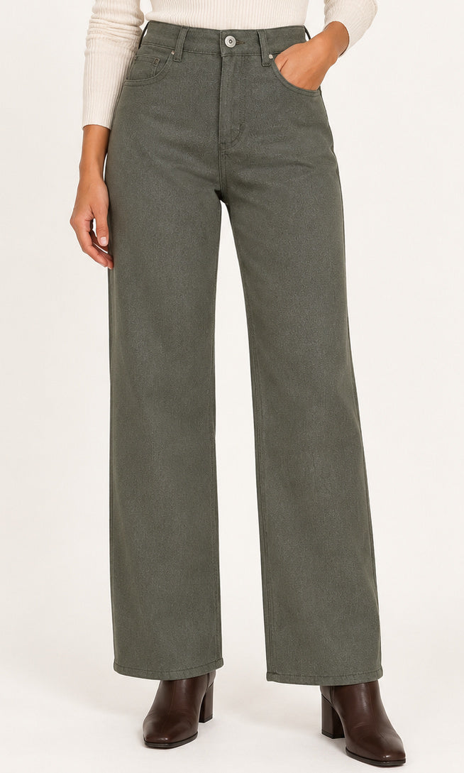High-Rise Tencel Wide-Leg Pants