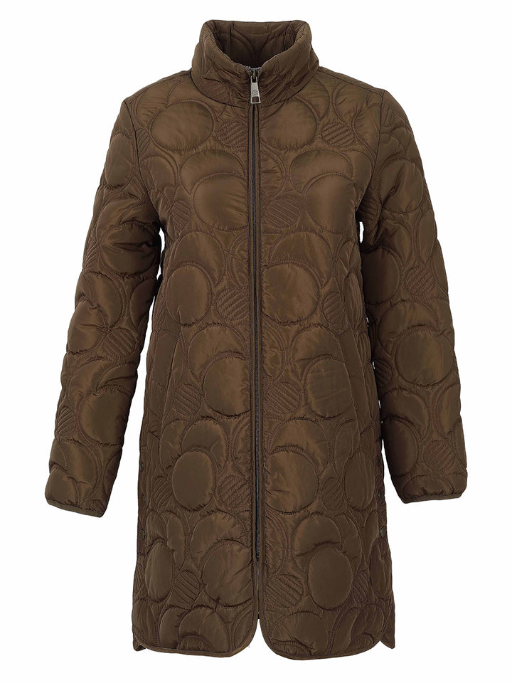 Quilted Jacket with Printed Lining