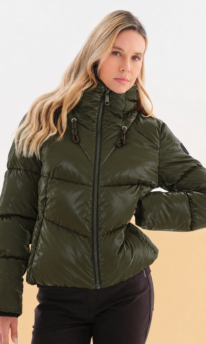 High Shine Puffer Jacket