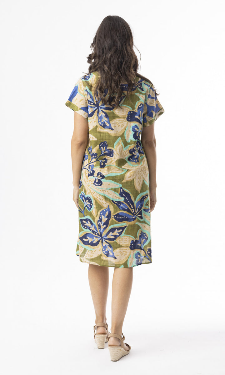 Organic Cotton Floral Print Pocket Dress