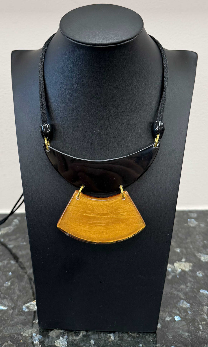 Reversible Sculptural Pendant Necklace