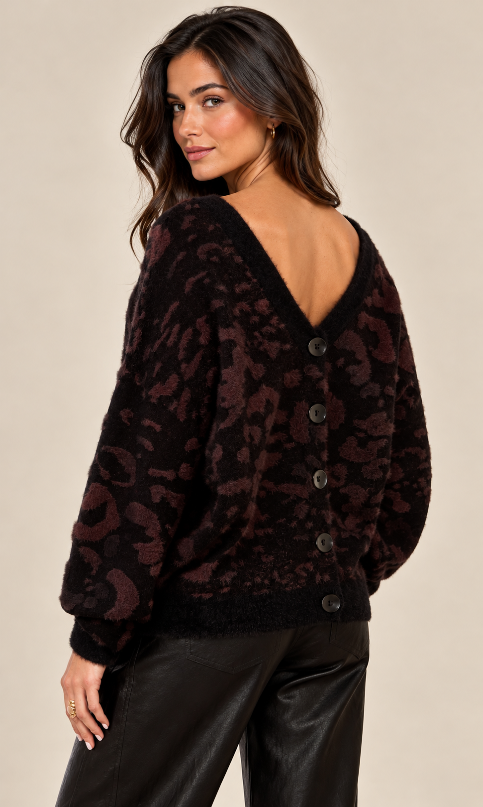 Wear-Two-Ways Animal Print Cardigan