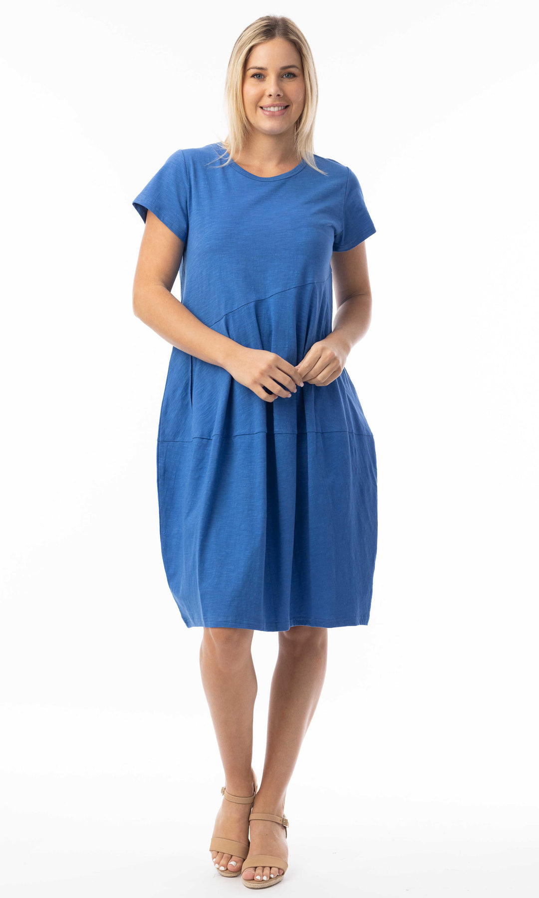 Short Sleeve Knit Bubble Dress