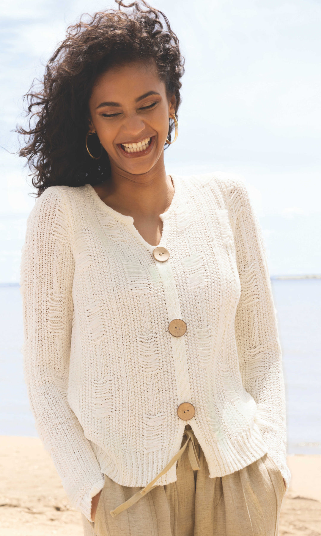 Distressed Knit Sweater