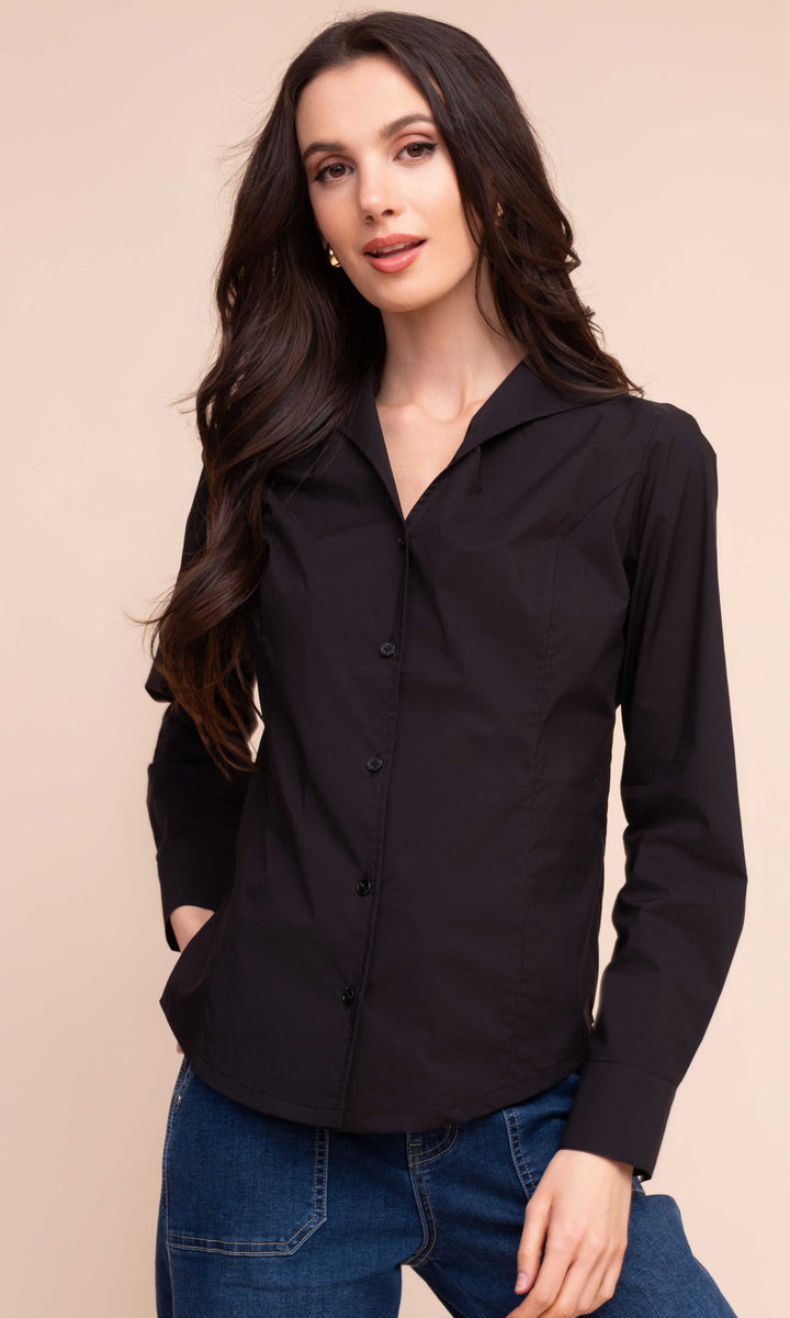 Crisp Intent Stretch Cotton Shirt