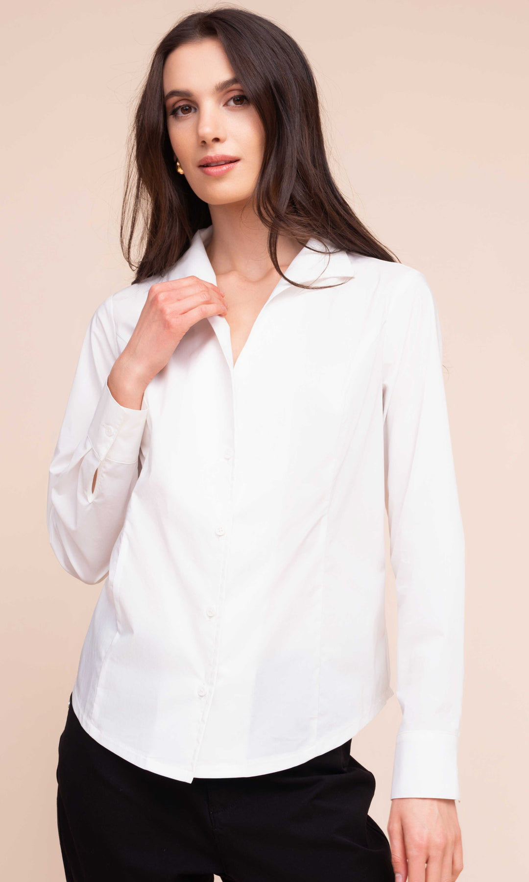 Crisp Intent Stretch Cotton Shirt