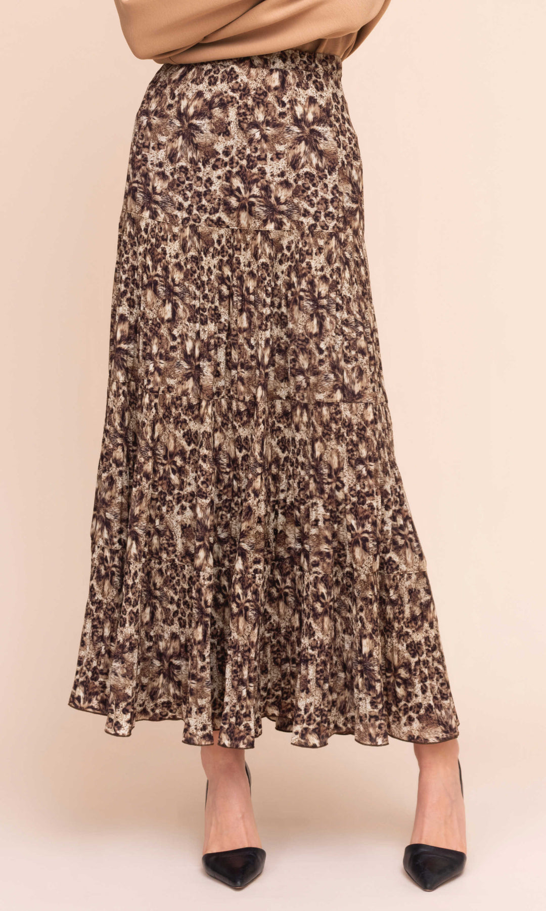Wild Current Tiered Maxi Skirt