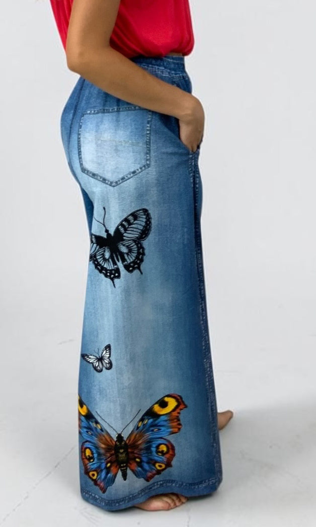 Standout Print Wide Leg Pant