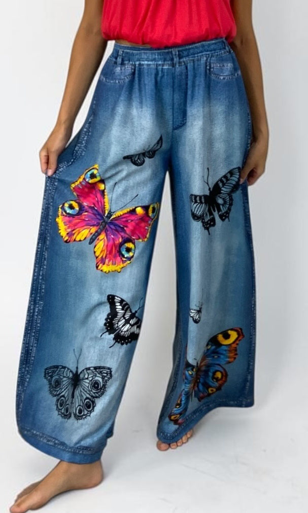 Standout Print Wide Leg Pant