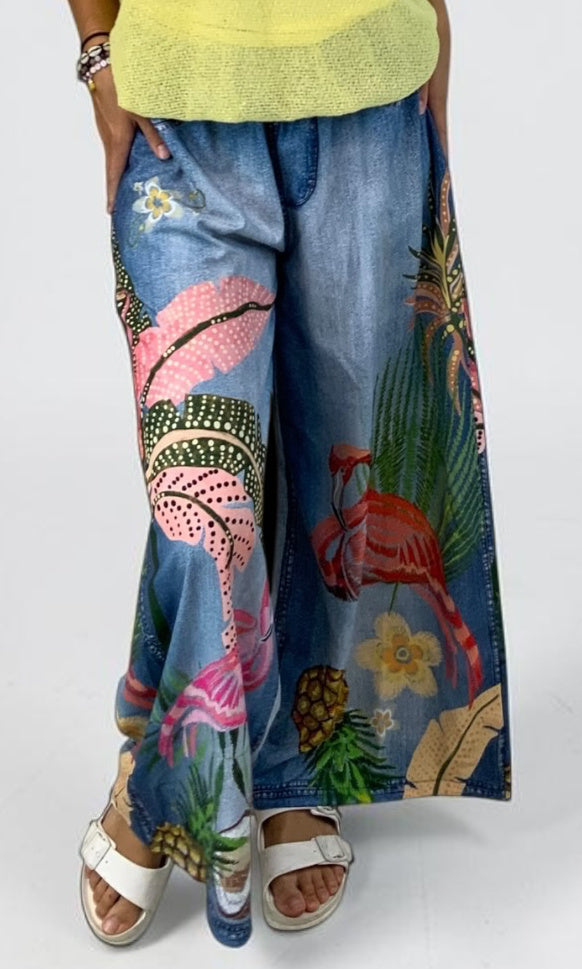 Standout Print Wide Leg Pant