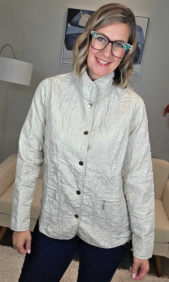 Reversible Quilted Floral Jacket