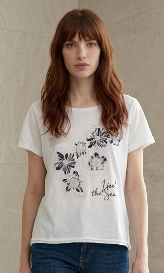 Floral Graphic Cotton Tee