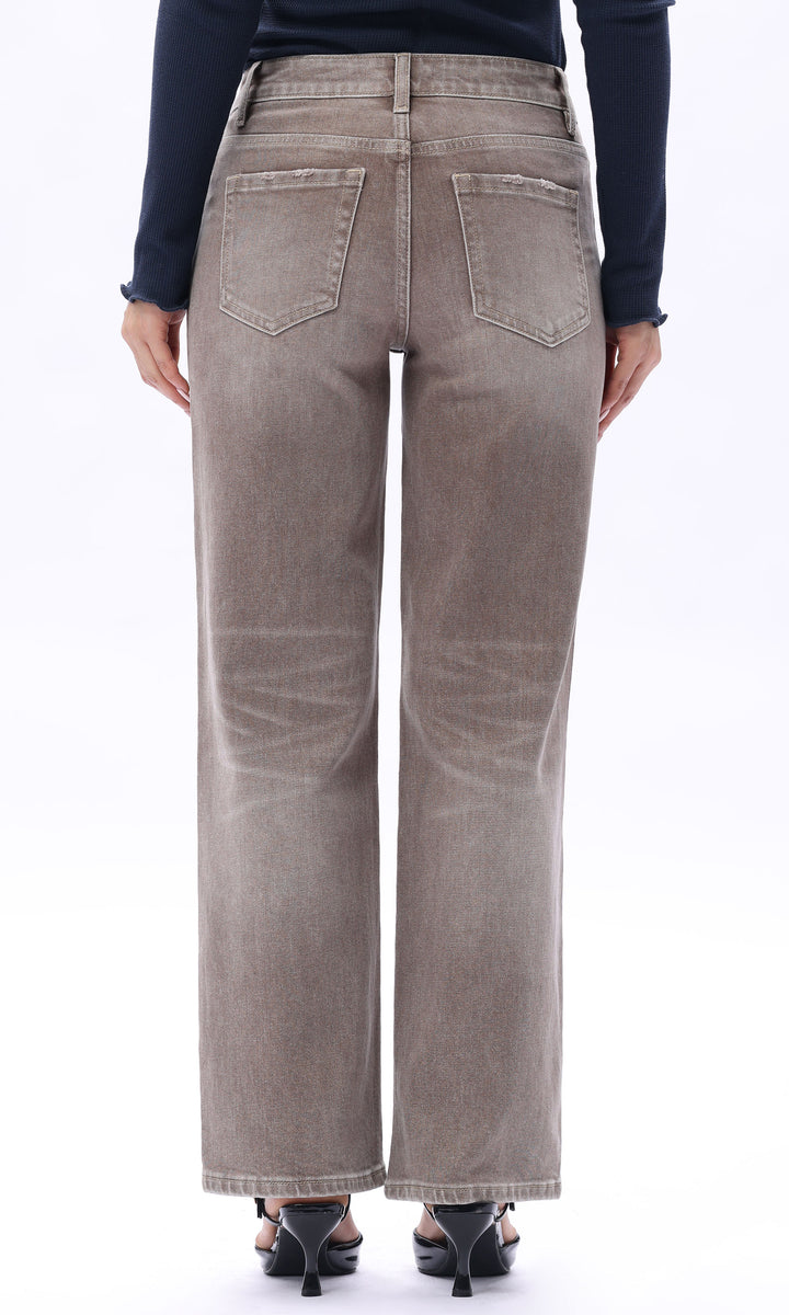 Straight Leg Vintage Wash Jean