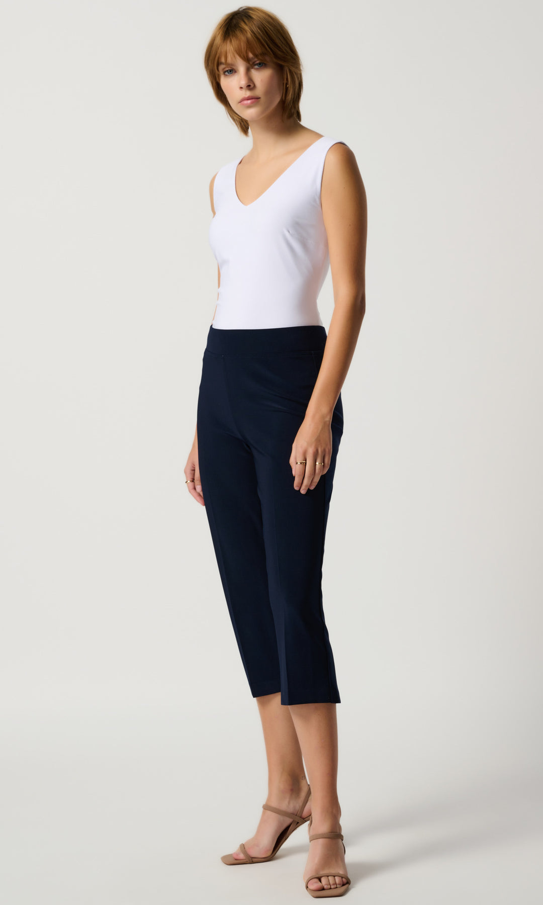 Ribkoff Back-Slit Pull On Capri