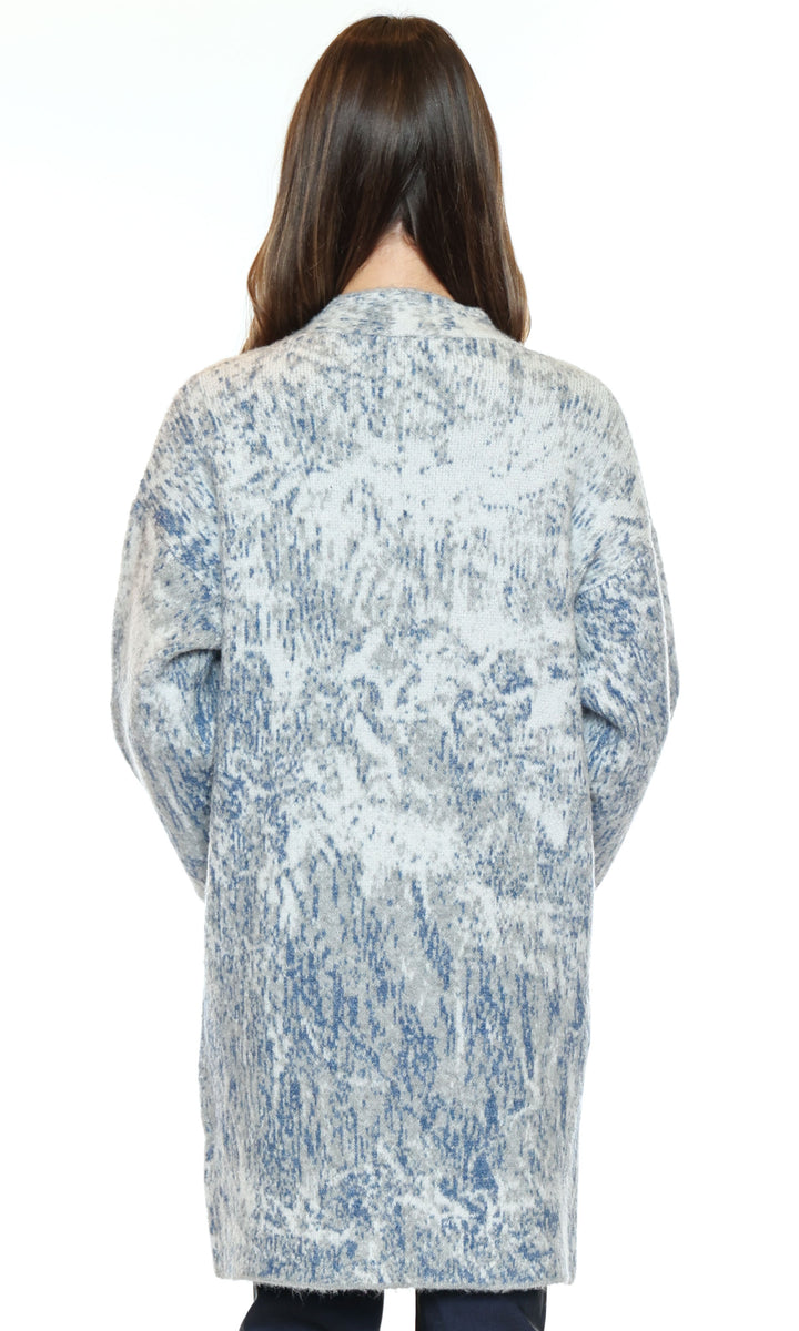 Brushstroke Longline Cardigan