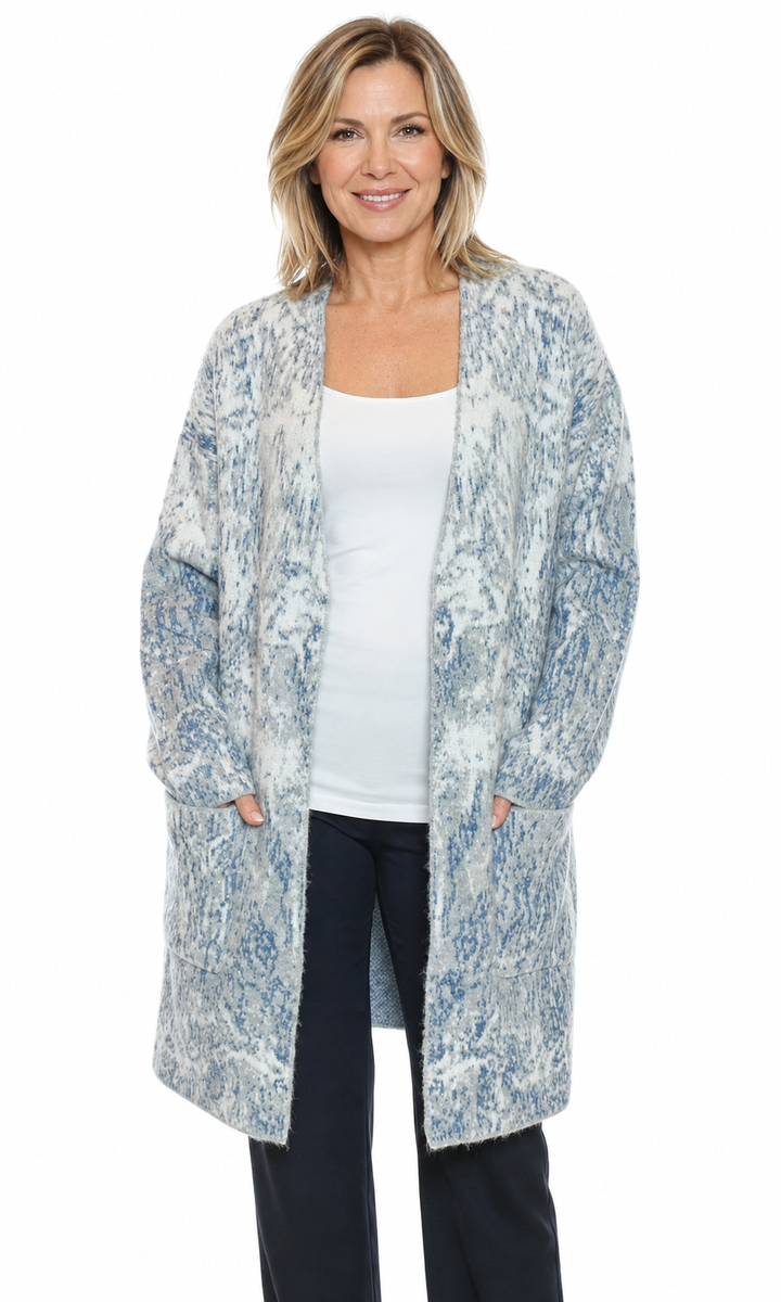 Brushstroke Longline Cardigan