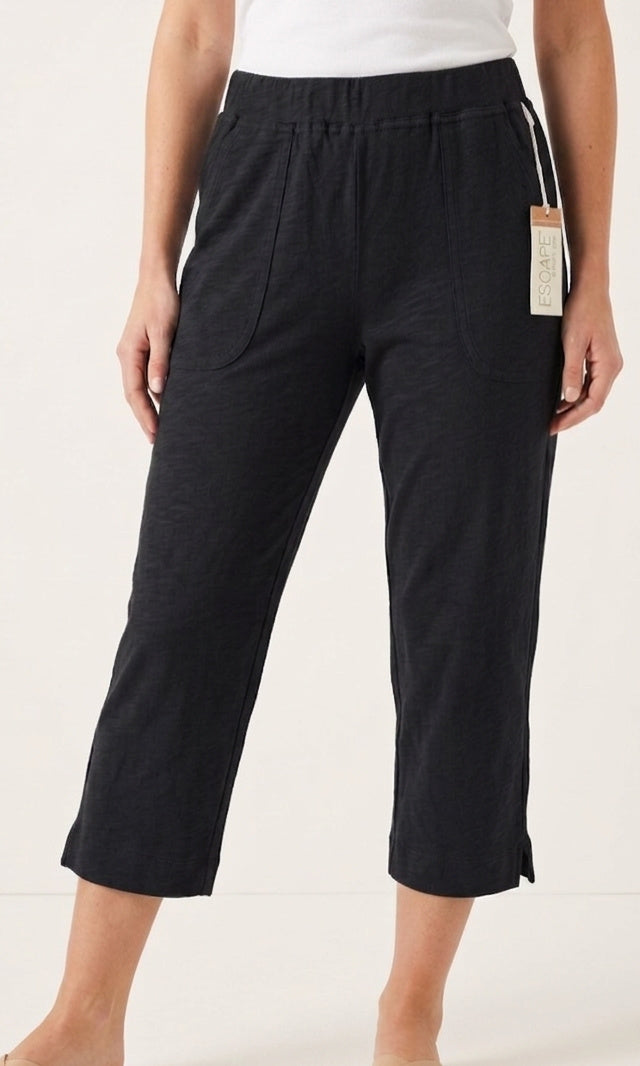 Crop Cotton Relaxed Pant