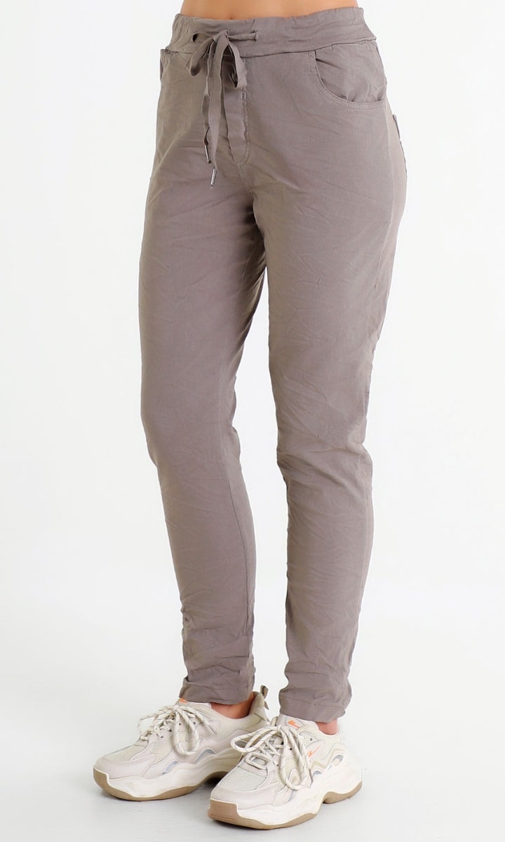 Drawstring Slim Leg Pants