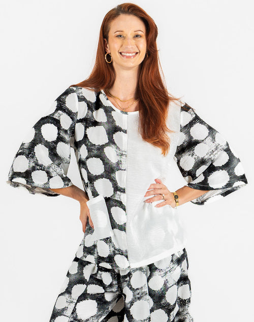 Abstract Dot Print Statement Top