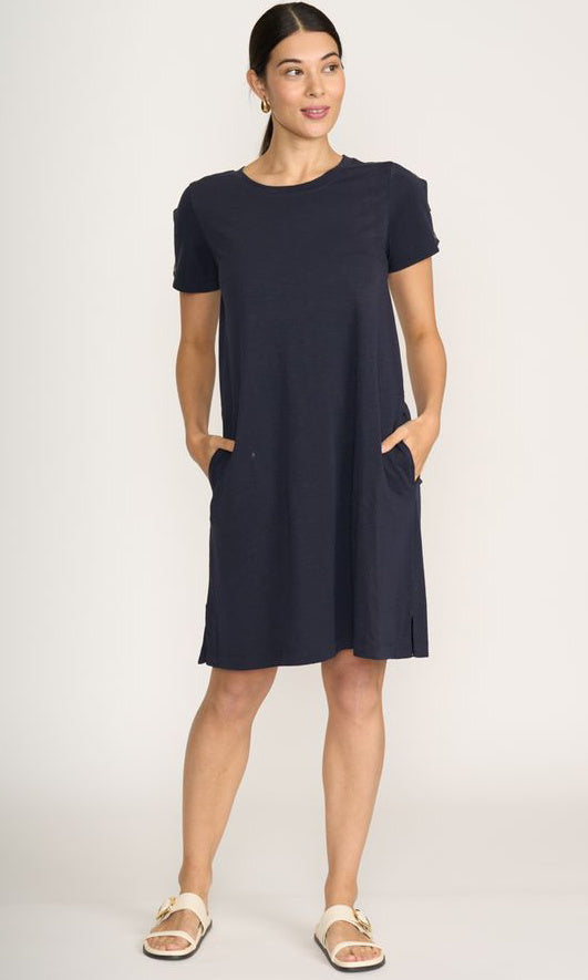 Cotton Pocket T-Shirt Dress