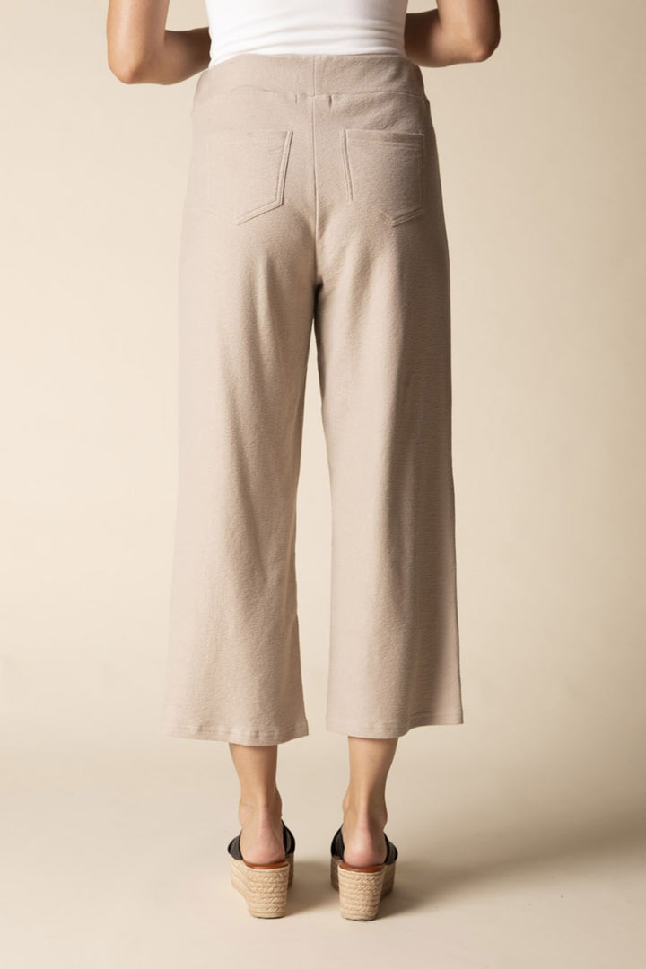 Button Detail Cropped Lounge Pant