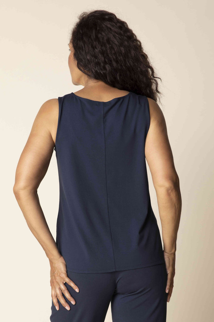 Side Slit Scoop Neck Tank Top