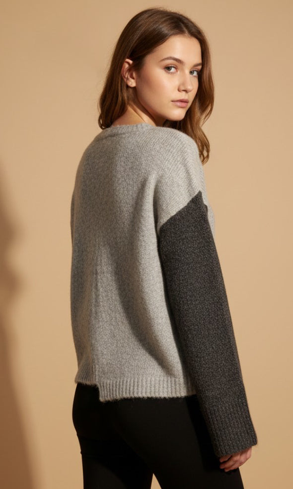 Contrast Button Cardigan