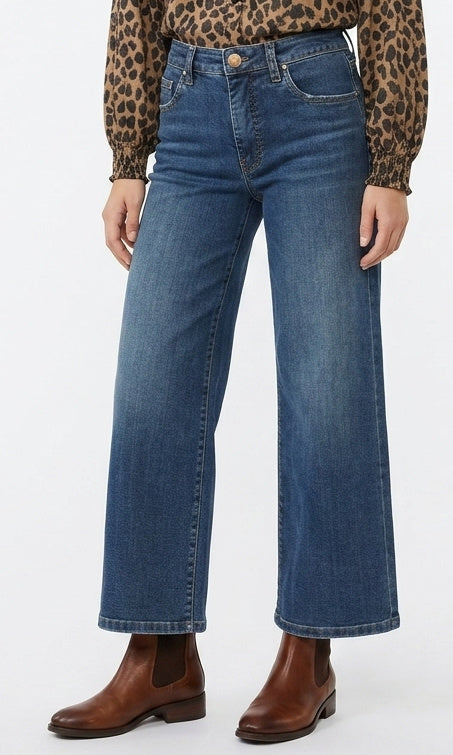 Cropped Wide Leg Jeans