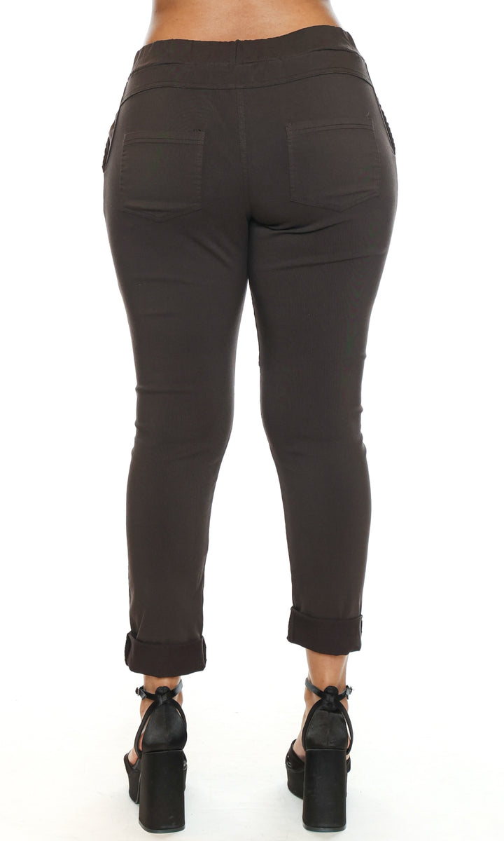 Zip Pocket Pull-On Pants