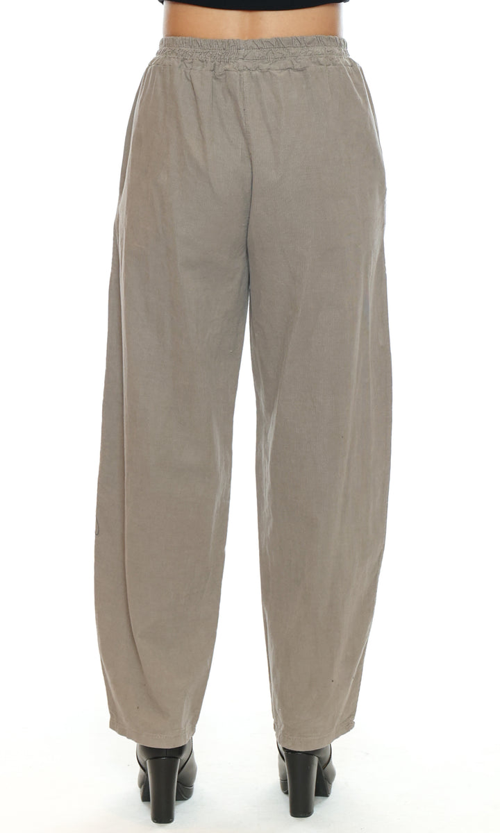 Cotton Barrel Leg Pants
