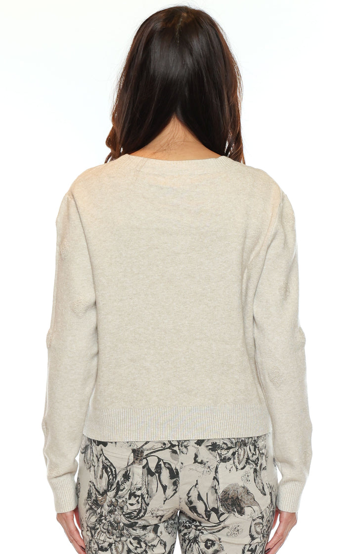 Hidden Bloom Button Cardigan