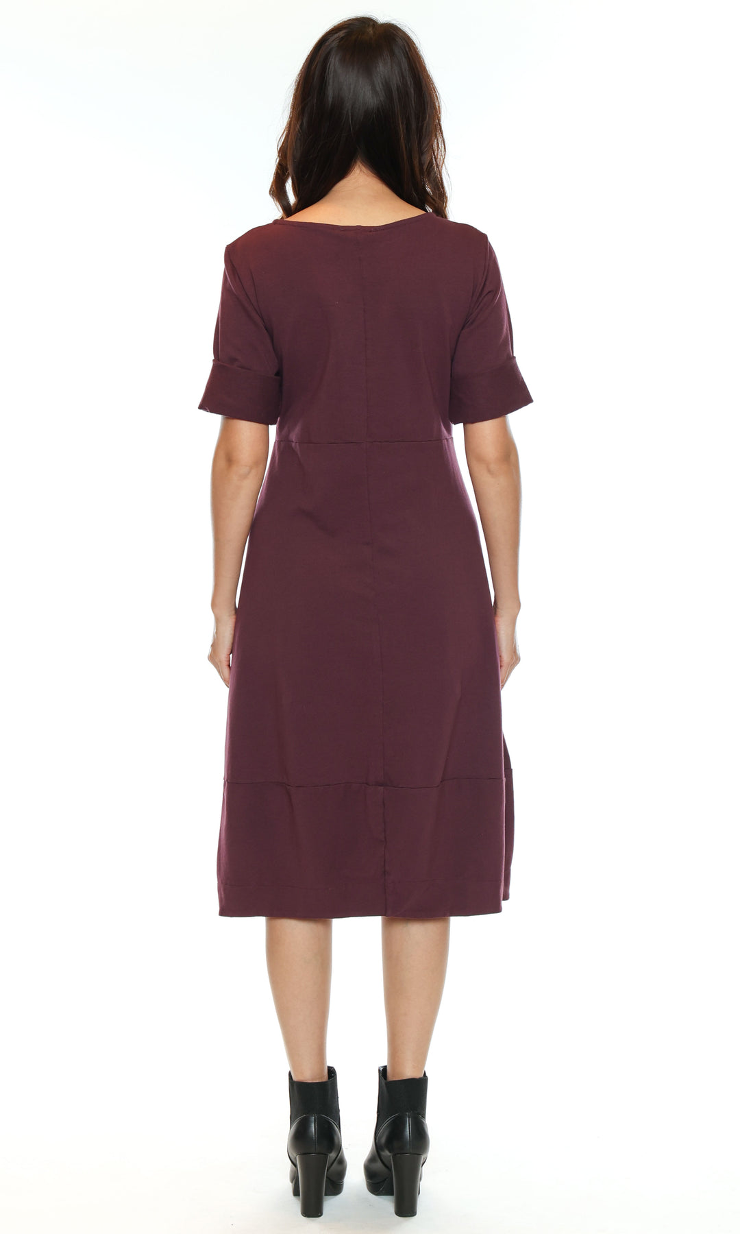 Cotton Blend Bubble Hem Dress