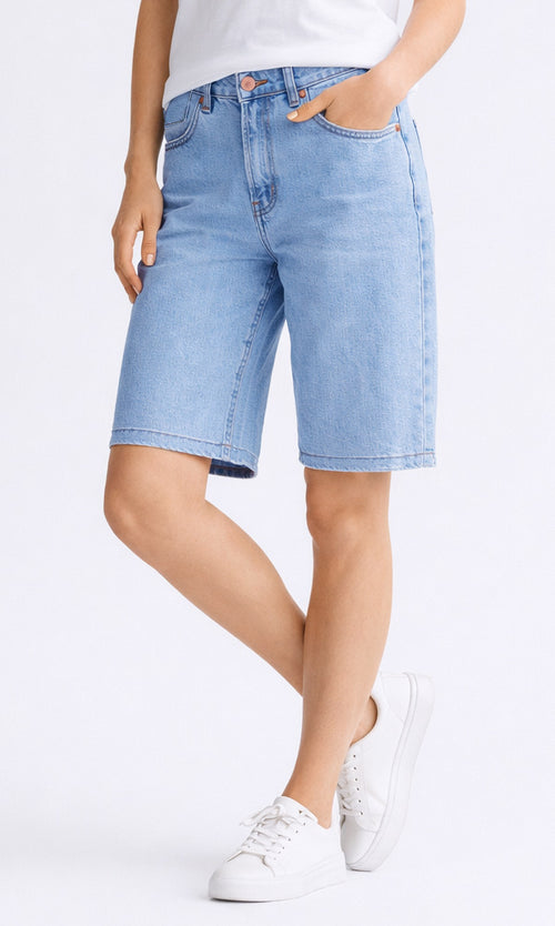 Classic Denim Bermuda Shorts