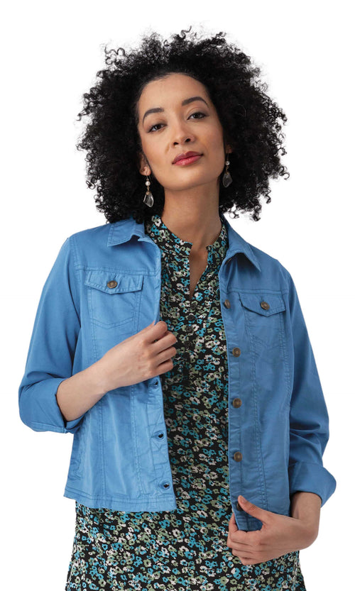 Organic Cotton Stretch Utility Jacket