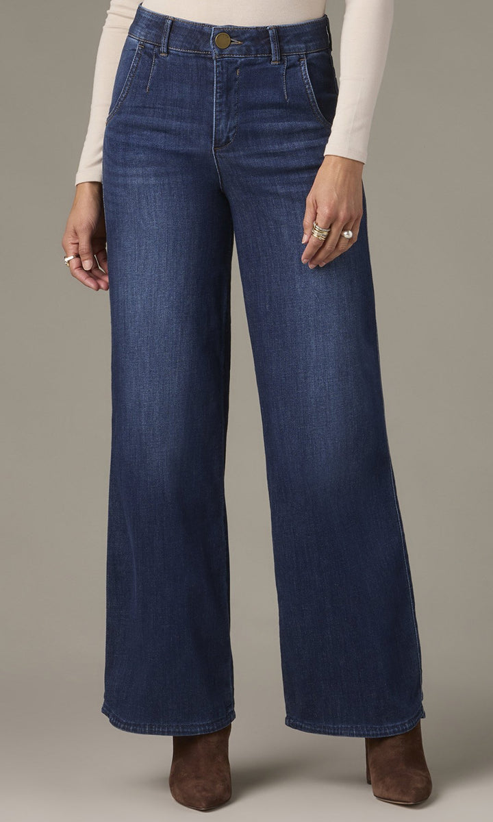 Whitney Patch Pocket Wide Leg Jeans