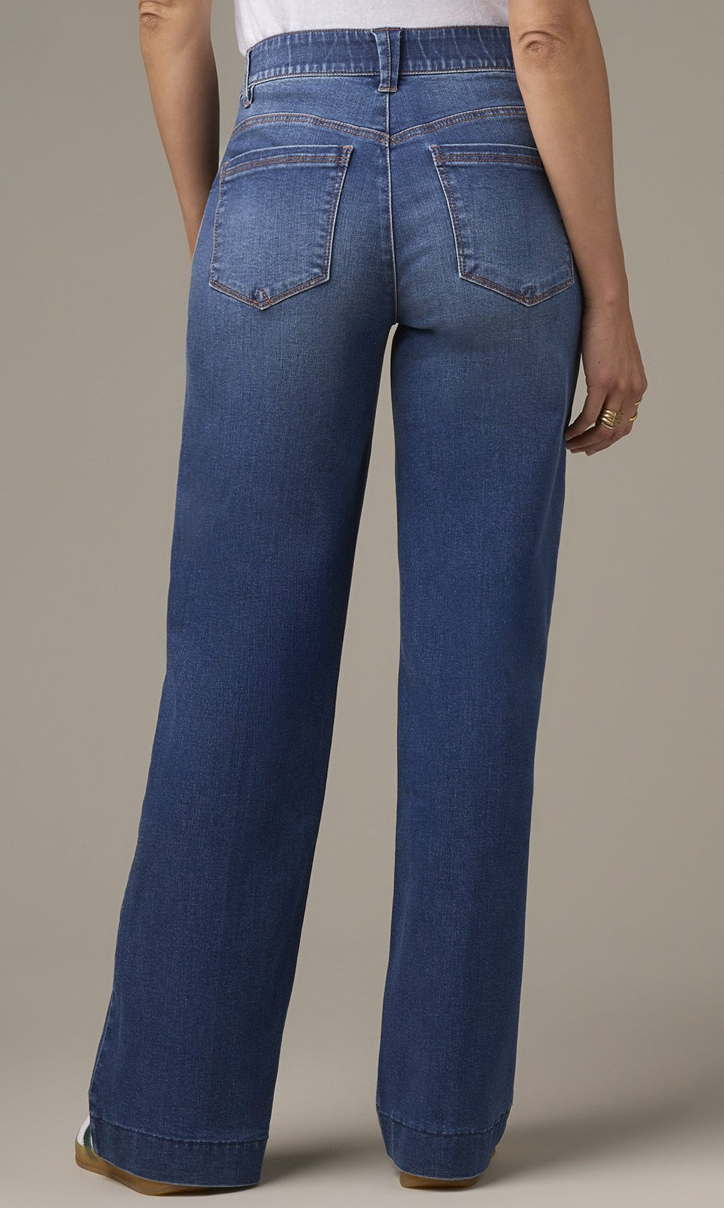 Five Pocket Wide Leg Jeans