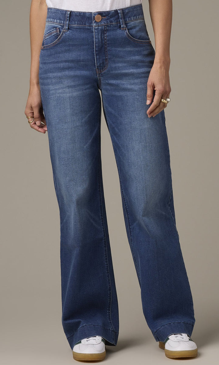 Five Pocket Wide Leg Jeans