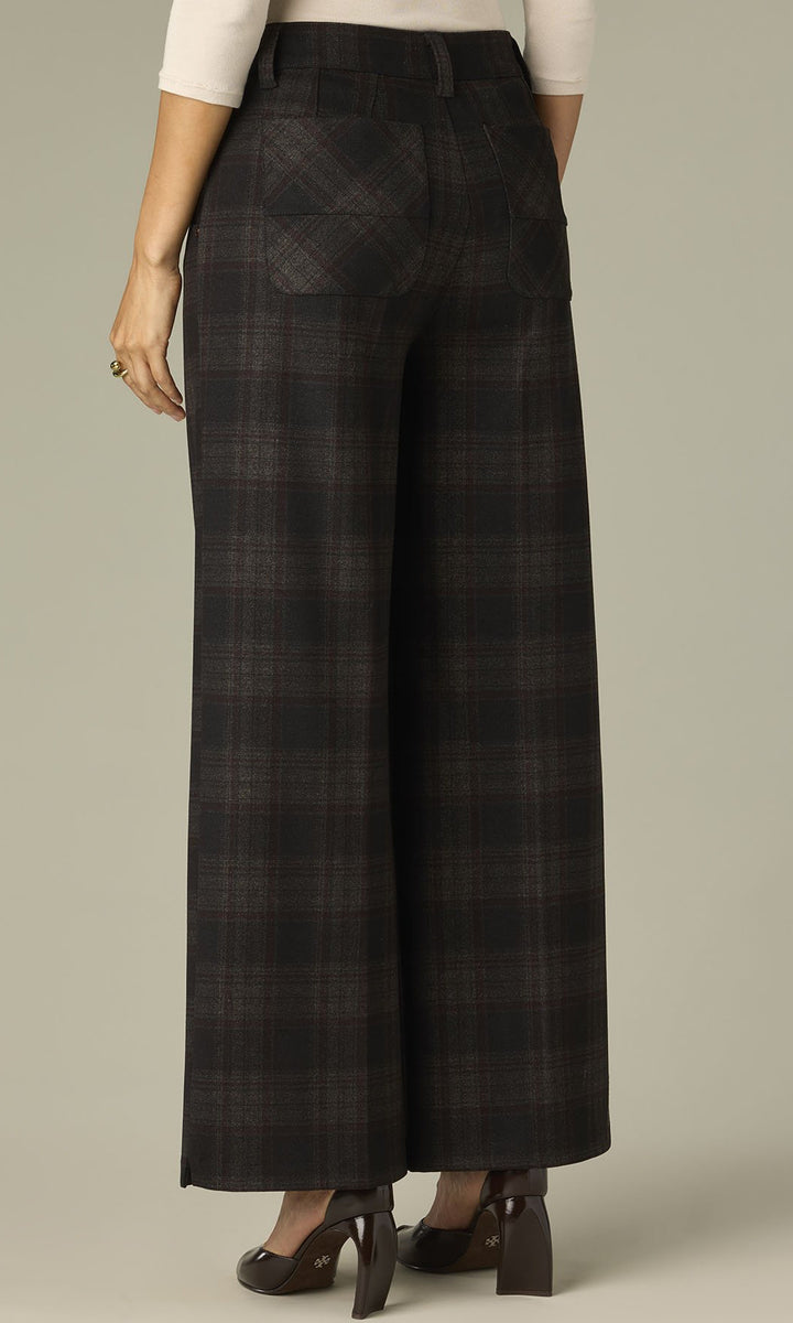 Whitney Plaid Wide Leg Trousers