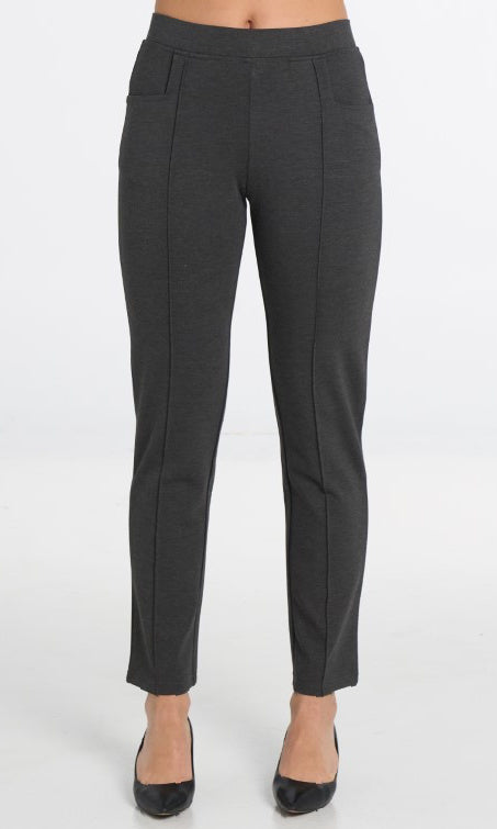 Seamed Pull On Ankle Pant