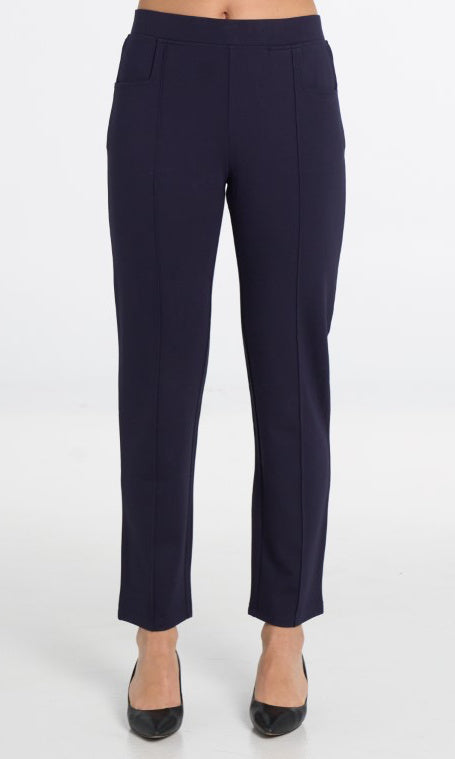 Seamed Pull On Ankle Pant