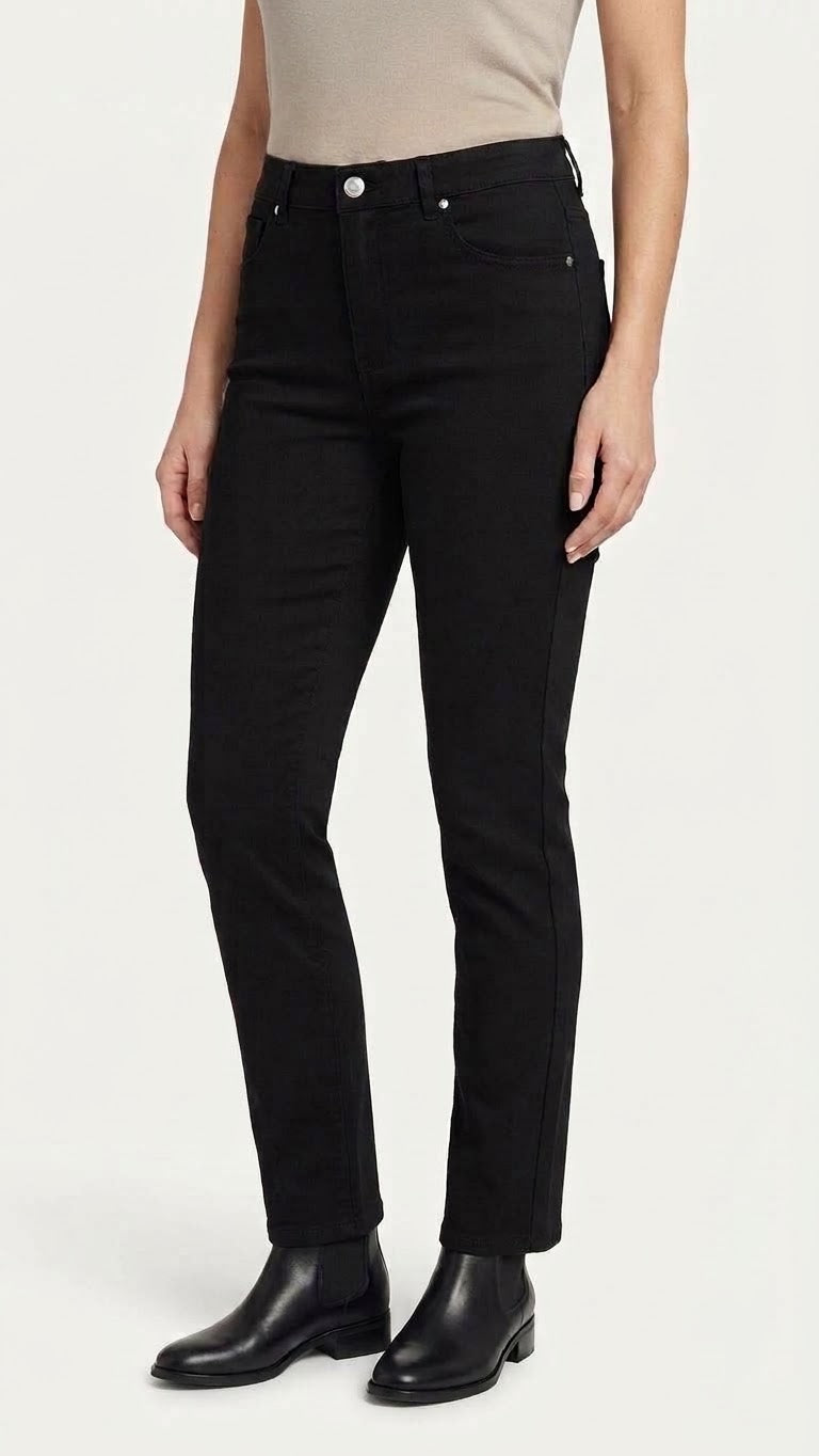 Full-Length Slim Straight-Leg Pants