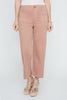 Person wearing pink pants on a white background