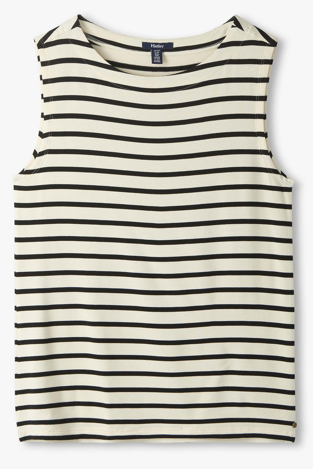 Sleeveless Stripe Knit Top