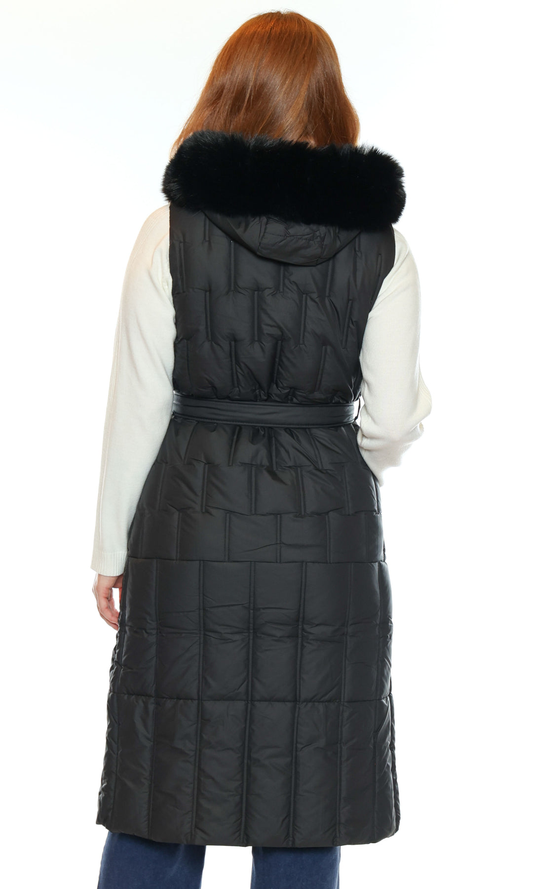 Belted Puffer Vest