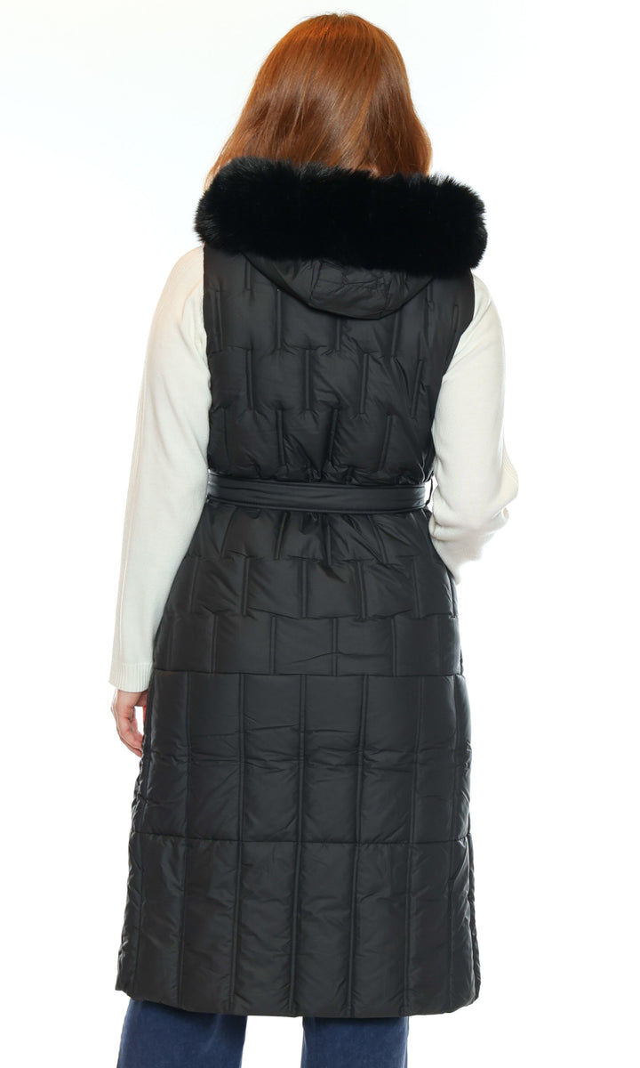 Belted Puffer Vest