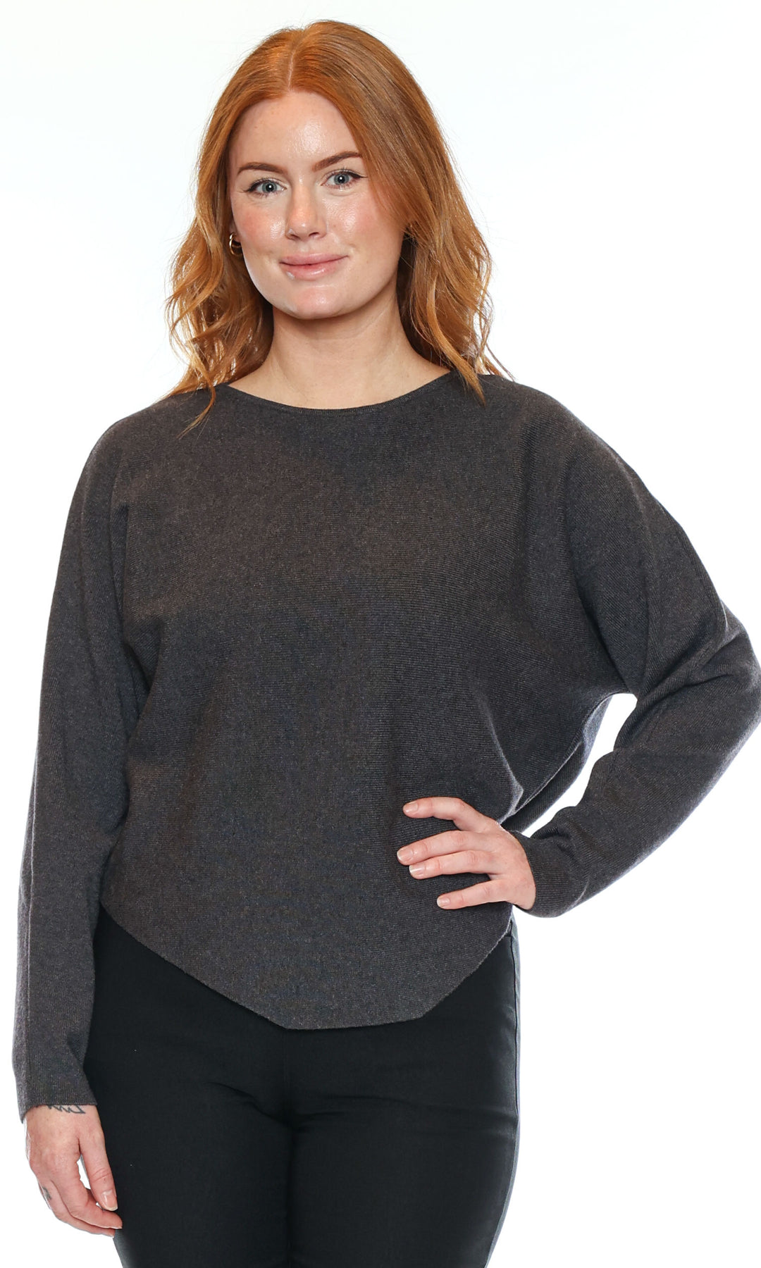 Soft Curve Dolman Knit Sweater