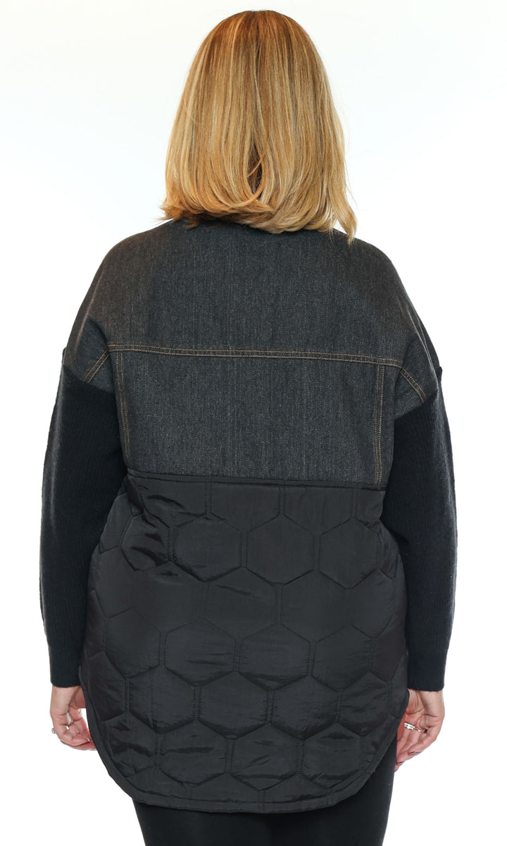 Mixed Media Quilted Jacket